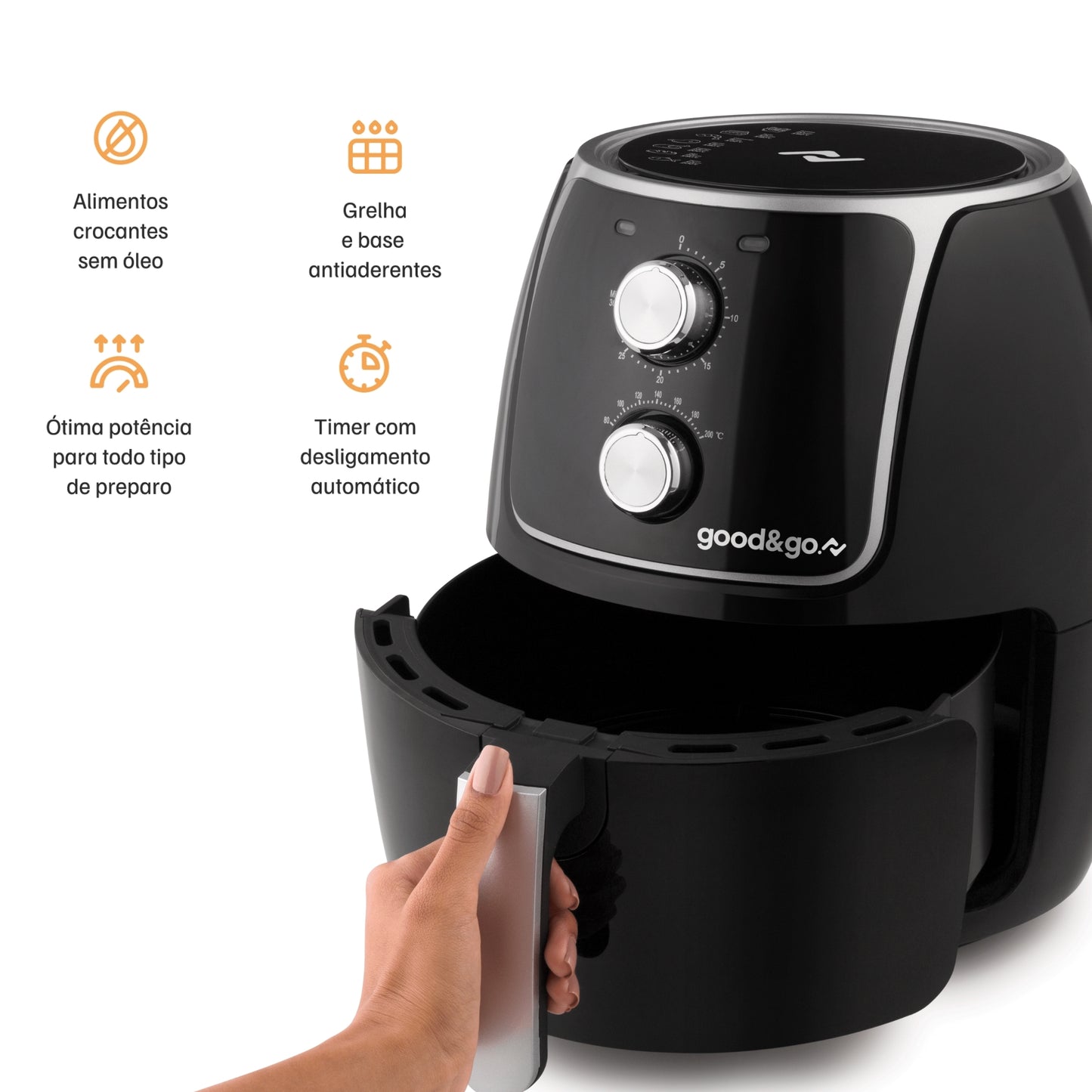 Fritadeira Elétrica Air Fryer Good&Go