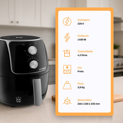 Fritadeira Elétrica Air Fryer Good&Go