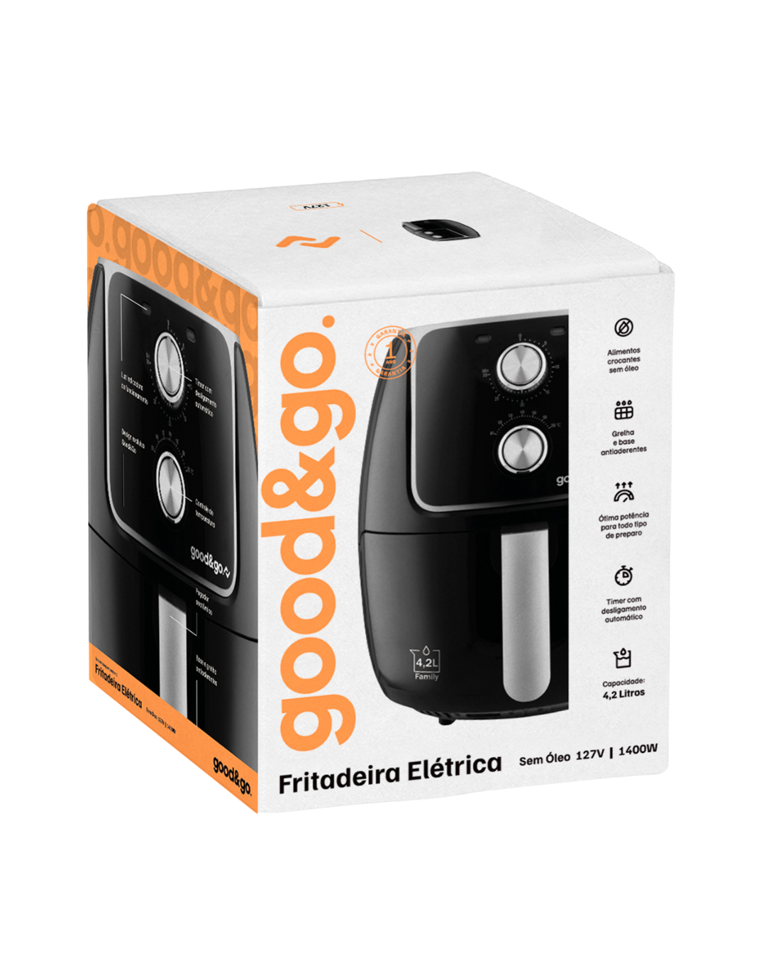 Fritadeira Elétrica Air Fryer Good&Go
